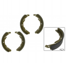 Brake shoe set 252 x 56 Rear OEM:211 698 537J model: Bus 08/70-07/71